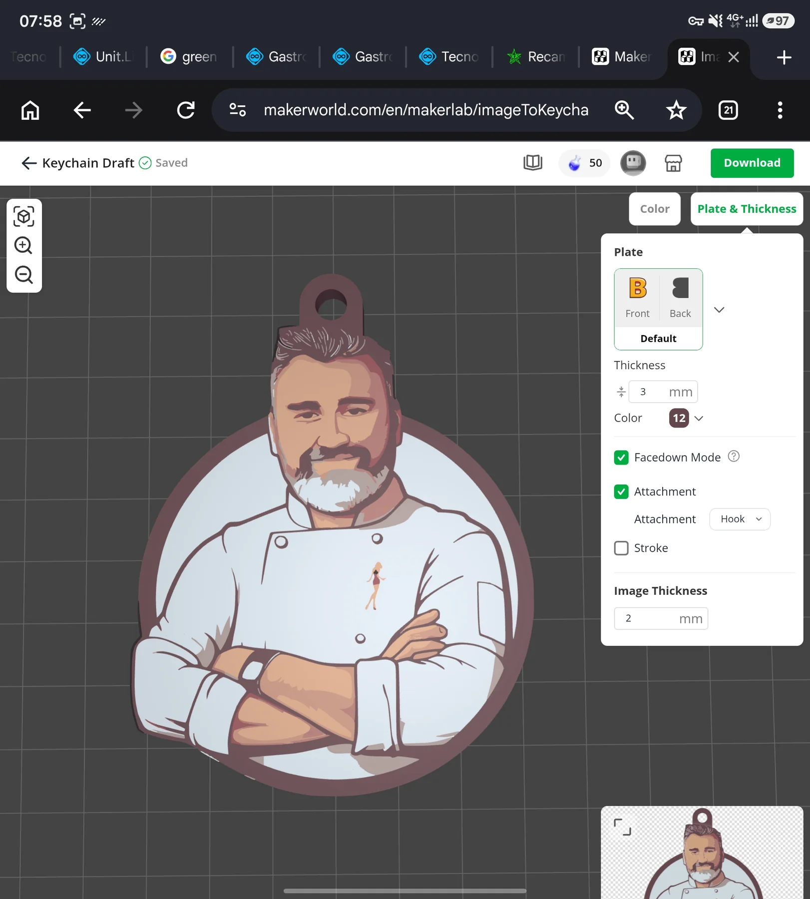 Diseno personalizado de chef